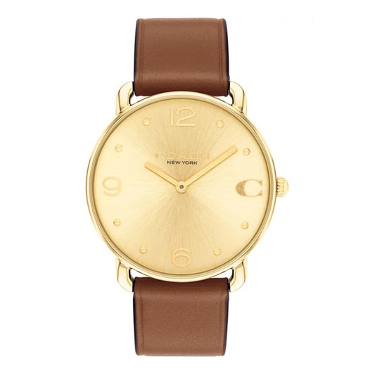 COACH ELLIOT LADIES LEATHER WATCH